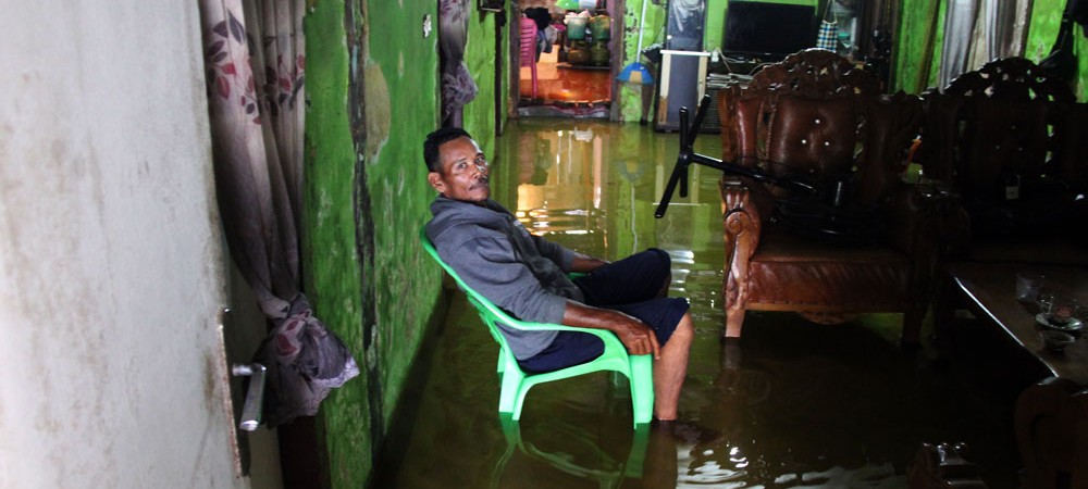 Sejumlah Kecematan di Riau Menjadi Langganan Banjir Rob