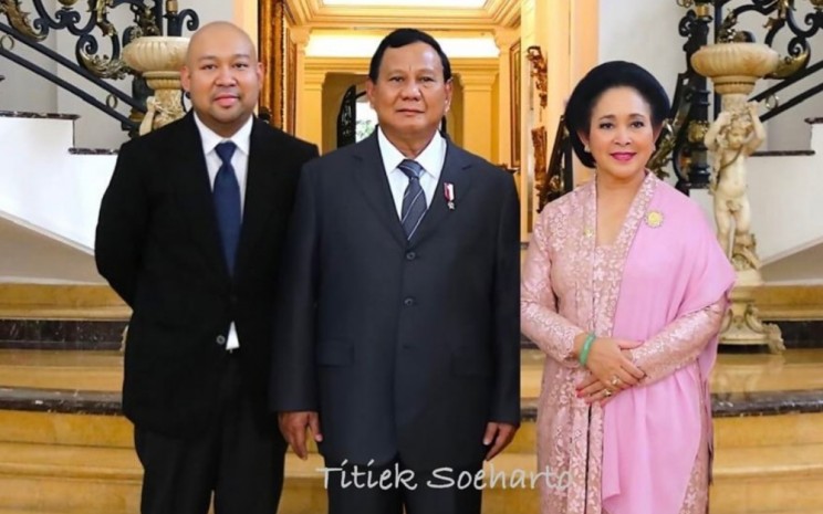 (Kiri/Kanan) Didit Hediprasetyo, Prabowo Subianto, dan Titiek Soeharto. Dok Instagram titieksoeharto