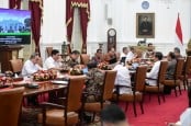 H-2 Jelang Lengser, Jokowi Ajak Menteri Kabinet Makan Siang Terakhir di Istana