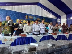 BNNP Sumbar Gagalkan Peredaran 624 Kg Ganja