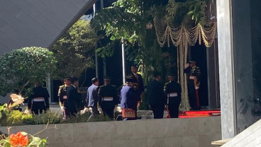 Presiden Terpilih Prabowo Subianto Tiba di Gedung MPR