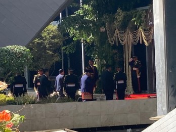 Presiden Terpilih Prabowo Subianto Tiba di Gedung MPR