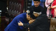 Prabowo Beri Hormat ke Jokowi dan Cium Tangan Maruf Amin Usai Pidato