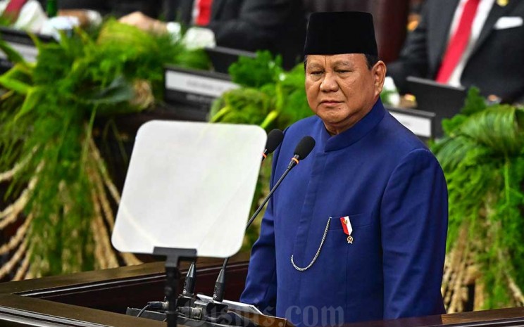 Presiden Prabowo Subianto menyampaikan pidato usai dilantik pada sidang paripurna MPR di Gedung Nusantara, Kompleks Parlemen, Senayan, Jakarta, Minggu (20/10/2024). Prabowo Subianto dan Gibran Rakabuming Raka dilantik sebagai Presiden dan Wakil Presiden Republik Indonesia masa bakti 2024-2029. ANTARA FOTO - Rivan Awal Lingga