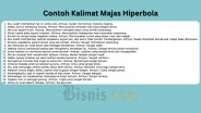 45 Contoh Kalimat Majas Hiperbola dan Artinya