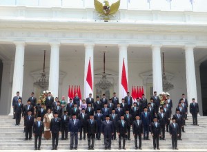 Presiden Prabowo Subianto Melantik Menteri Kabinet Merah Putih