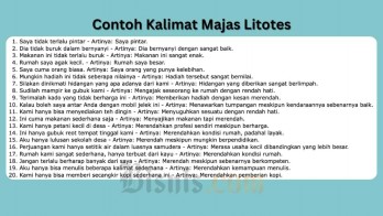 Pengertian Majas Litotes dan Contoh Kalimatnya