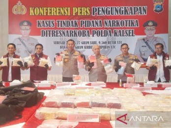 Penyelundupan Sabu-sabu 70,76 Kg ke Banjarmasin Digagalkan, Ini Kronologinya