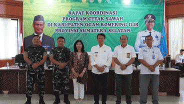 Topang Swasembada Pangan Prabowo, Kementan Target Cetak 125.625 Hektare Sawah Baru di OKI