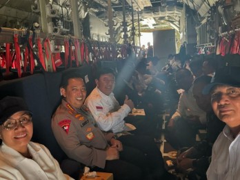 Sri Mulyani Cs 'Ospek' ke Magelang Naik Hercules, Ini Penampakannya