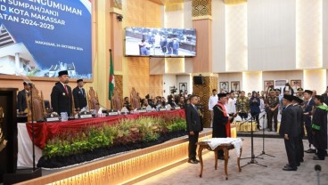 Empat Pimpinan DPRD Makassar Periode 2024 - 2029 Resmi Dilantik