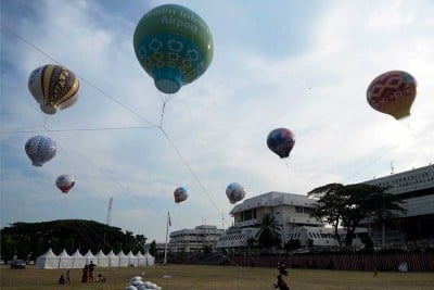 Penerbangan Balon Udara di Lampung Meriahkan Festival Nemui Nyimah