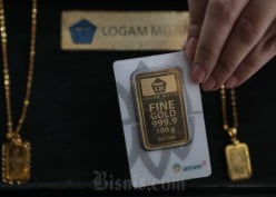 Harga Emas Antam Hari Ini Turun ke Rp1,54 Juta per Gram