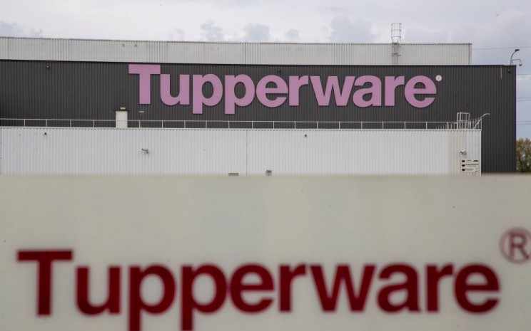 Logo perusahaan Tupperware.  -  Reuters/Sipa USA