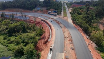 Proyek Jalan Alternatif Menuju Bandara Hang Nadim Batam Rampung 75,41%