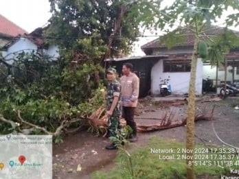 Angin Puting Beliung Rusak 24 Rumah di Trenggalek