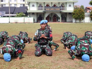 Pelepasan Satgas Kizi Minusca XXXVI-K 2024 di Batalyon Zeni Konstruksi 14/SWS, Jakarta.