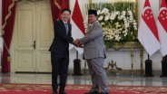 Prabowo Terima Kunjungan PM Singapura Lawrence Wong di Istana Merdeka