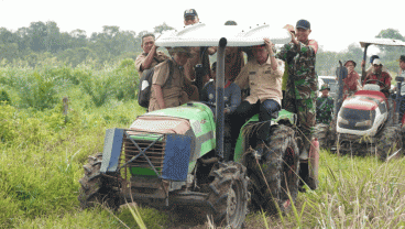 Pj. Bupati OKI Tinjau Program Optimalisasi Lahan di Kecamatan Pampangan