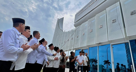 Peresmian Masjid Babusalam Sabil Barokah (BSB) dalam rangka HUT ke-67 Bank Sumsel Babel./Dok.Istimewa