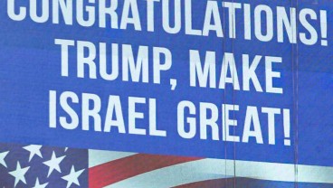 Spanduk "Make Israel Great" Berkibar setelah Kemenangan Donald Trump