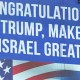 Spanduk "Make Israel Great" Berkibar setelah Kemenangan Donald Trump