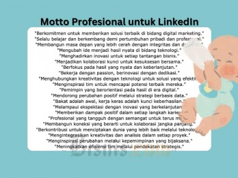 43 Contoh Motto Profesional LinkedIn untuk Personal Branding