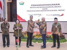 Bank Jatim dan Bank Sultra Teken Mou Pembentukan Kelompok Usaha Bank (KUB)