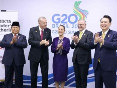 Prabowo Bertemu Para Pemimpin MIKTA di KTT G20 Brasil