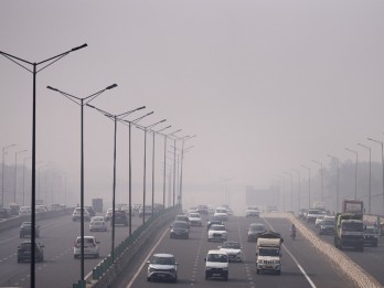 Kabut Asap Polusi Kepung Ibu Kota India New Delhi