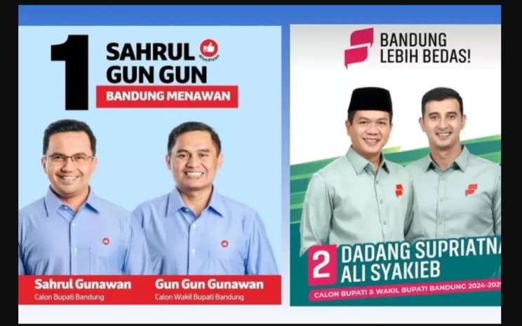 Profil Cabup/Cawabup Bandung 2024: Sahrul Gunawan/Gun Gun Gunawan vs Dadang Supriyatna/Ali Syakieb