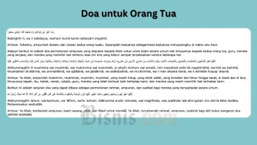 5 Doa untuk Orang Tua Arab, Latin, dan Artinya