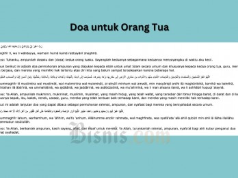 5 Doa untuk Orang Tua Arab, Latin, dan Artinya