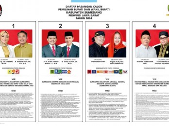 Profil 4 Pasang Calon Bupati dan Wakil Bupati Sumedang, dari Akademisi hingga Politisi