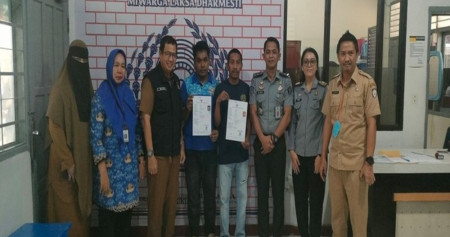 75 Napi di Lapas Makassar Terima Biodata Kependudukan Menjelang Pilkada