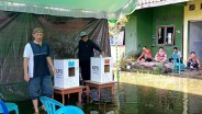 Pesta Demokrasi di Kota Sampit Sempat Ditingkahi TPS Kebanjiran