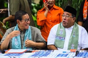 Cak Lontong Bersama Pramono-Rano Deklarasi Kemenangan di Pilgub DKI Jakarta