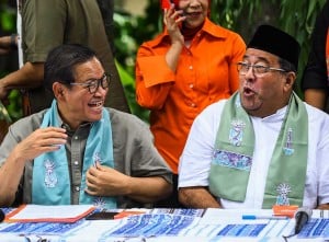 Cak Lontong Bersama Pramono-Rano Deklarasi Kemenengan di Pilgub DKI Jakarta