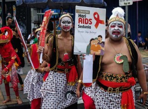 Peringatan Hari Aids Sedunia di Solo Jawa Tengah