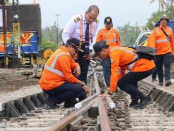 KAI Daop 7 Madiun Memantapkan Prasarana Sambut Nataru