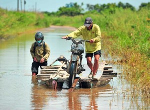 Banjir Luapan Sungai Batanghari Kabupaten Muaro Jambi