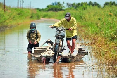 Banjir Luapan Sungai Batanghari Kabupaten Muaro Jambi