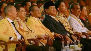 Didampingi JK dan Bahlil, Prabowo-Gibran Tiba di HUT ke-60 Golkar