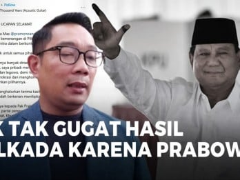 Legowo Hasil Pilkada, Ridwan Kamil Beri Ucapan Selamat ke Pramono-Anung