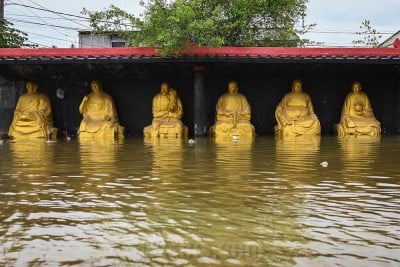 Banjir Rob Rendam Kampung Dadap, Kosambi, Kabupaten Tangerang