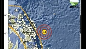 Gempa 5,1 SR Guncang Melonguane, Sulawesi Utara