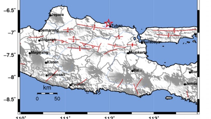 Gempa Magnitudo 3,1 Guncang Tuban Jawa Timur