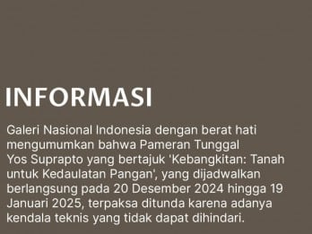 Galeri Nasional Jelaskan Persoalan Pameran Yos Suprapto yang Batal Digelar