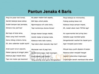45 Contoh Pantun Jenaka 4 Baris, Bikin Gelak Tawa