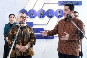 Erick Thohir Bertemu Arifah Fauzi Bahas Sinkronisasi Program Antar Kementerian